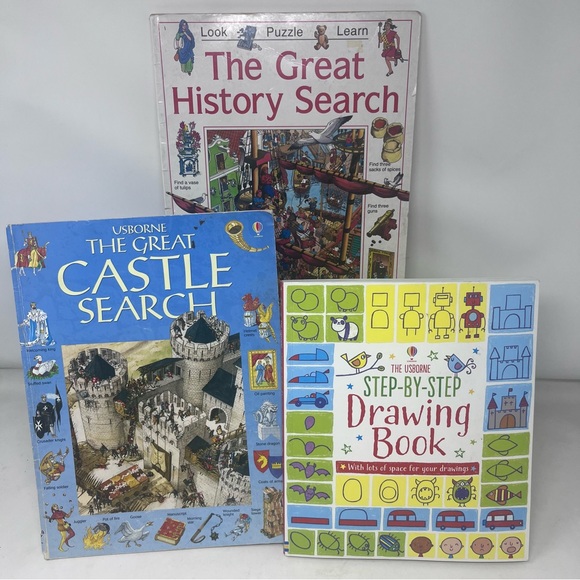The Usborne Book Bundle Drawing Search Books Learning - Picture 1 of 8